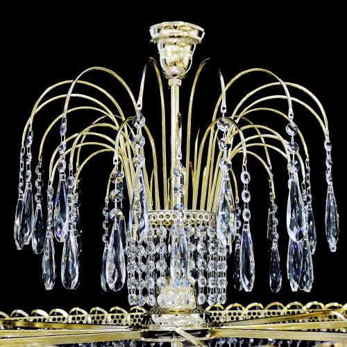 Люстра Хрустальный Каскад №12 Королевский в Воронеже Гусь Хрустальный