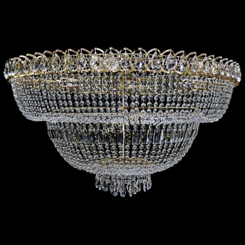 Люстра Хрустальный Каскад №13 2 яруса в Воронеже Гусь Хрустальный