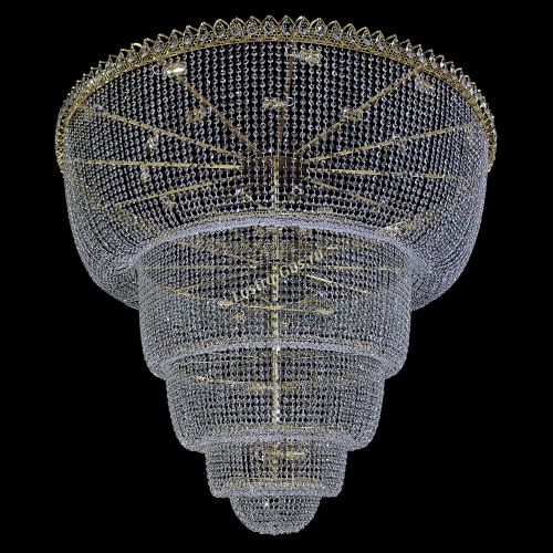 Люстра Хрустальный Каскад №48 5 ярусов в Воронеже Гусь Хрустальный