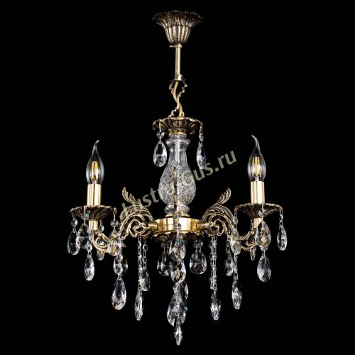 Люстра бронзовая Алфея №3/2 Журавлик в Воронеже Гусь Хрустальный