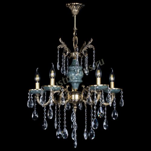 Люстра Алфея №5 "Малахит" журавлик в Воронеже Гусь Хрустальный