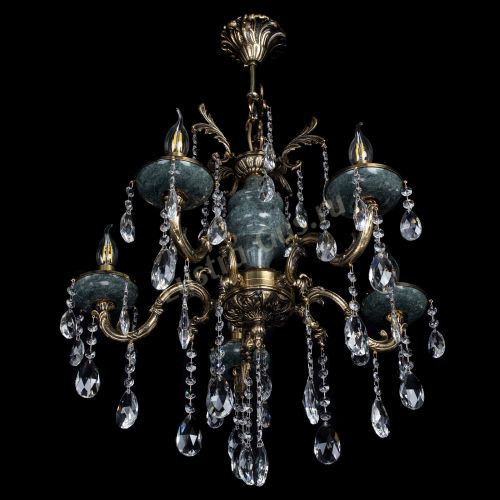 Люстра Алфея №5 "Малахит" журавлик в Воронеже Гусь Хрустальный