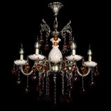 Люстра бронзовая Алфея №5 с камнем шар чайная в Воронеже