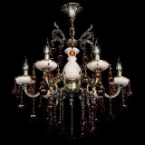Люстра бронзовая Алфея №5 с камнем шар чайная в Воронеже