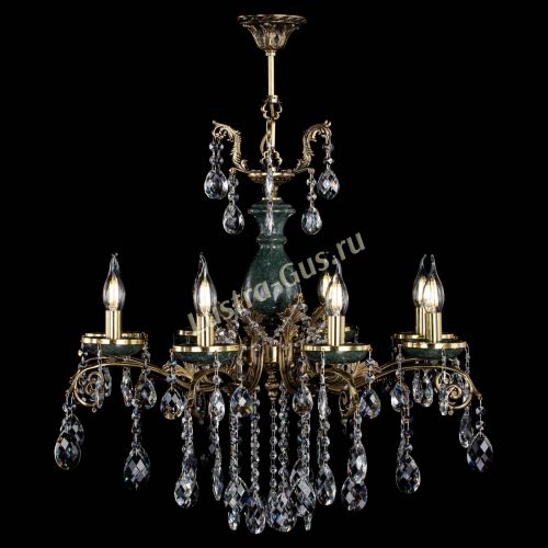 Люстра бронзовая Алфея Малахит №8 баден в Воронеже Гусь Хрустальный