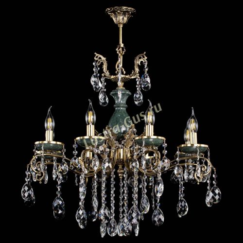 Люстра бронзовая Алфея Малахит №8 баден в Воронеже Гусь Хрустальный