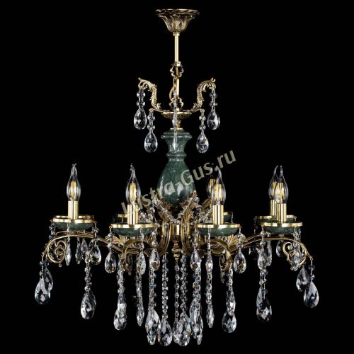 Люстра бронзовая Алфея Малахит №8 журавлик в Воронеже Гусь Хрустальный