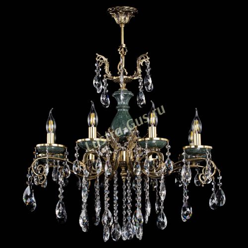 Люстра бронзовая Алфея Малахит №8 журавлик в Воронеже Гусь Хрустальный