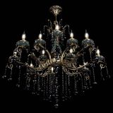 Люстра бронзовая Алфея Малахит №12 шар черная в Воронеже