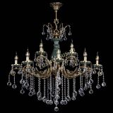 Люстра бронзовая Алфея Малахит №12 шар в Воронеже