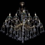 Люстра бронзовая Алфея Малахит №12 шар в Воронеже