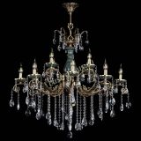 Люстра бронзовая Алфея Малахит №12 звездочка в Воронеже