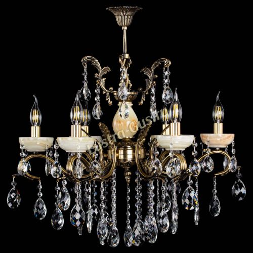 Люстра бронзовая Алфея Оникс №6/2 баден в Воронеже Гусь Хрустальный