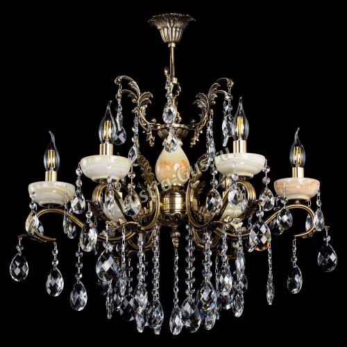 Люстра бронзовая Алфея Оникс №6/2 баден в Воронеже Гусь Хрустальный