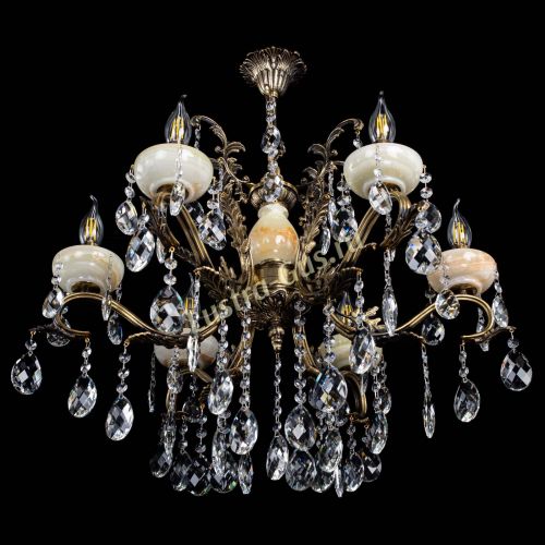 Люстра бронзовая Алфея Оникс №6/2 баден в Воронеже Гусь Хрустальный