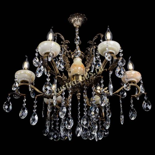 Люстра бронзовая Алфея Оникс №6/2 баден в Воронеже Гусь Хрустальный