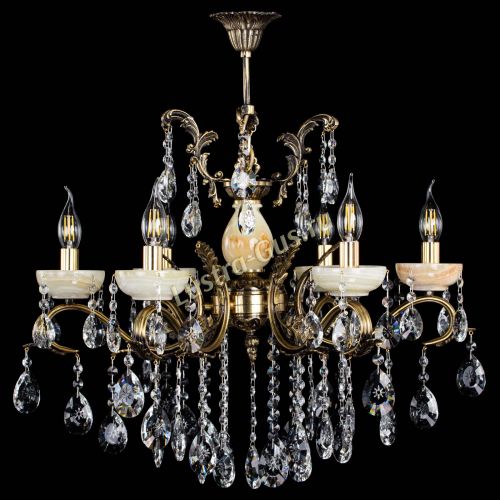 Люстра бронзовая Алфея Оникс №6/2 звездочка в Воронеже Гусь Хрустальный