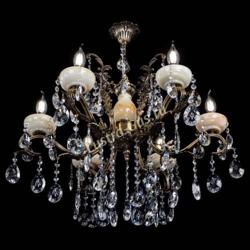 Люстра бронзовая Алфея Оникс №6/2 звездочка в Воронеже Гусь Хрустальный