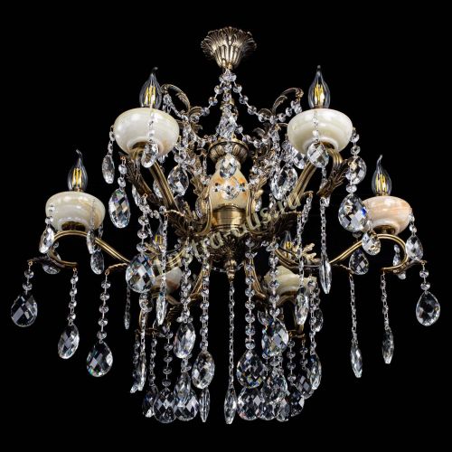 Люстра бронзовая Алфея Оникс №6 баден в Воронеже Гусь Хрустальный