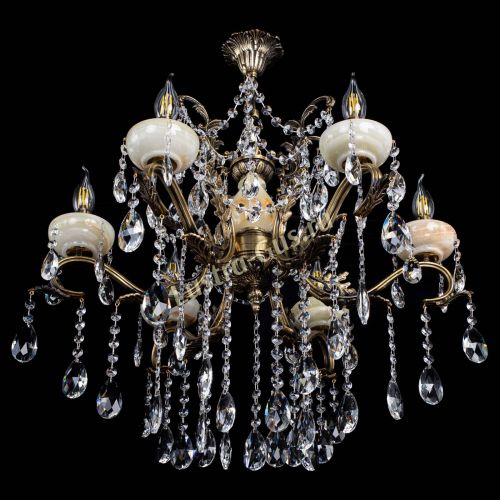 Люстра бронзовая Алфея Оникс №6 шар в Воронеже Гусь Хрустальный