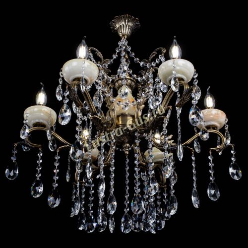 Люстра бронзовая Алфея Оникс №6 шар в Воронеже Гусь Хрустальный