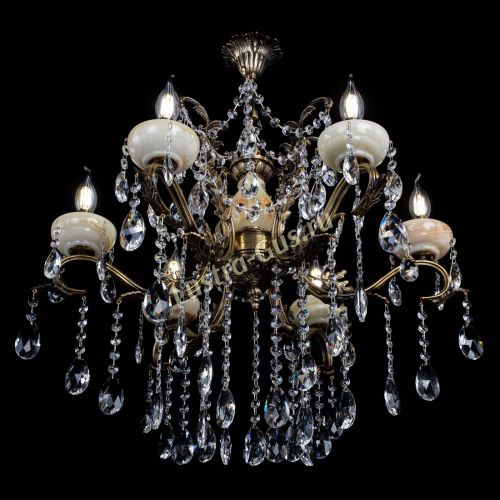 Люстра бронзовая Алфея Оникс №6 журавлик в Воронеже Гусь Хрустальный