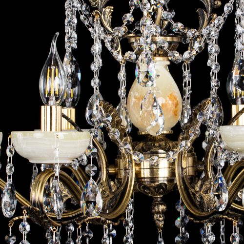 Люстра бронзовая Алфея Оникс №6 журавлик в Воронеже Гусь Хрустальный