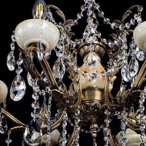 Люстра бронзовая Алфея Оникс №6 журавлик в Воронеже Гусь Хрустальный