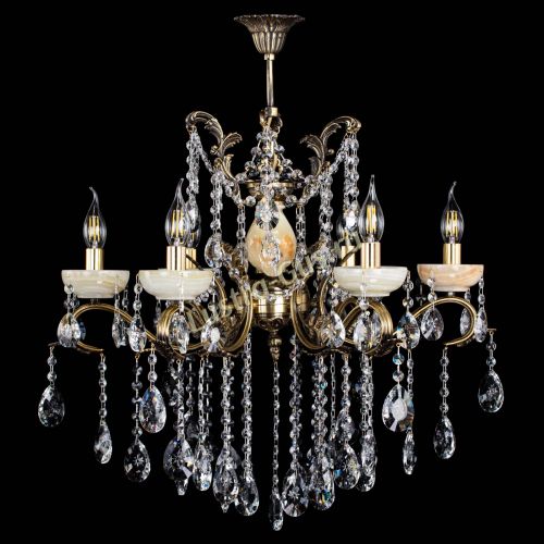 Люстра бронзовая Алфея Оникс №6 звездочка в Воронеже Гусь Хрустальный