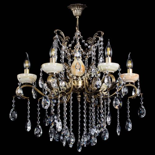 Люстра бронзовая Алфея Оникс №6 звездочка в Воронеже Гусь Хрустальный