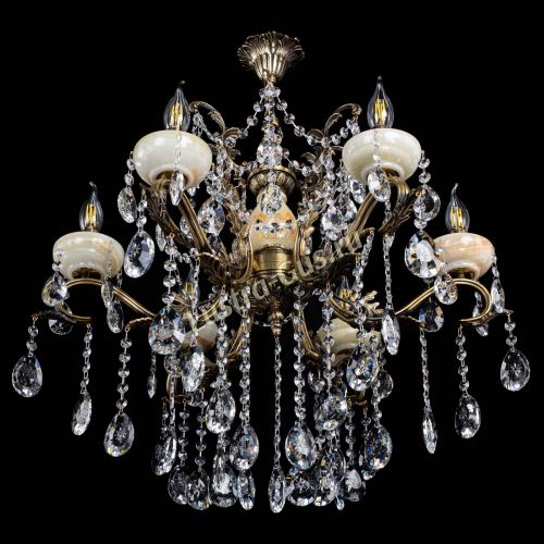 Люстра бронзовая Алфея Оникс №6 звездочка в Воронеже Гусь Хрустальный