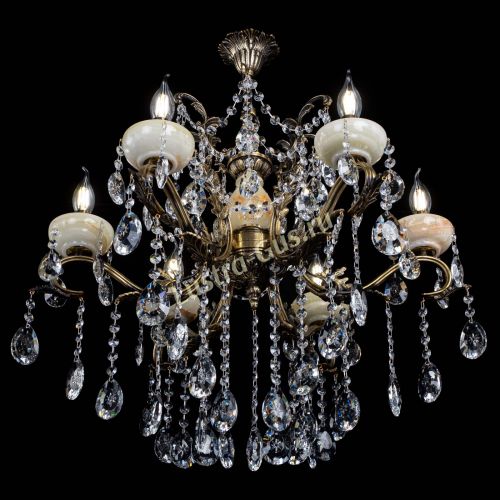 Люстра бронзовая Алфея Оникс №6 звездочка в Воронеже Гусь Хрустальный