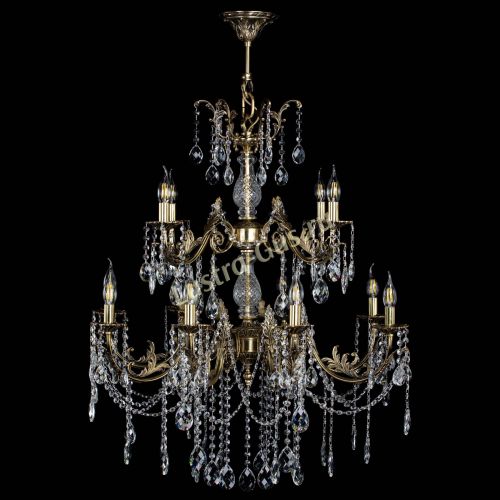 Люстра бронзовая Кассандра Алфея №12 баден в Воронеже Гусь Хрустальный