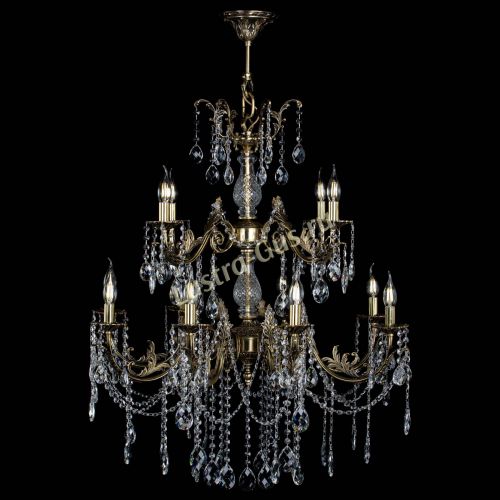 Люстра бронзовая Кассандра Алфея №12 баден в Воронеже Гусь Хрустальный