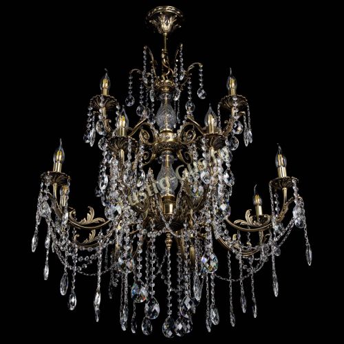 Люстра бронзовая Кассандра Алфея №12 баден в Воронеже Гусь Хрустальный