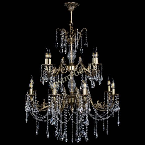 Люстра бронзовая Кассандра Алфея №12 журавлик в Воронеже Гусь Хрустальный