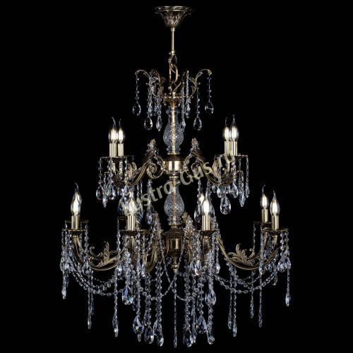 Люстра бронзовая Кассандра Алфея №12 журавлик в Воронеже Гусь Хрустальный