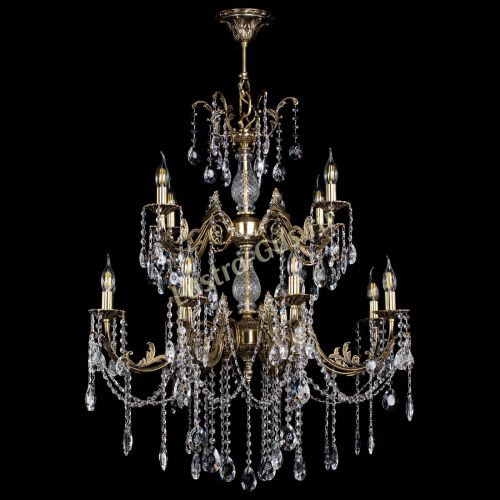 Люстра бронзовая Кассандра Алфея №12 звездочка в Воронеже Гусь Хрустальный