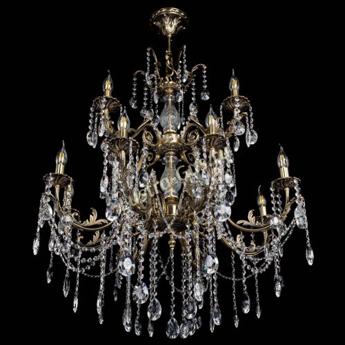 Люстра бронзовая Кассандра Алфея №12 звездочка в Воронеже Гусь Хрустальный