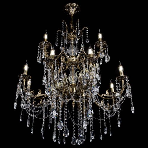 Люстра бронзовая Кассандра Алфея №12 звездочка в Воронеже Гусь Хрустальный