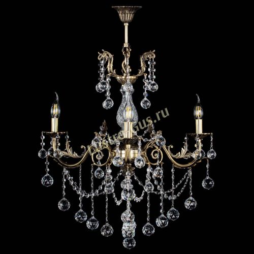 Люстра бронзовая Кассандра Алфея №3/1 шар в Воронеже Гусь Хрустальный