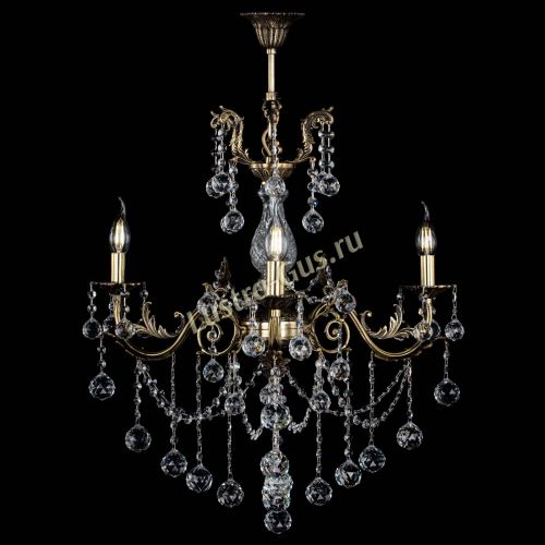 Люстра бронзовая Кассандра Алфея №3/1 шар в Воронеже Гусь Хрустальный