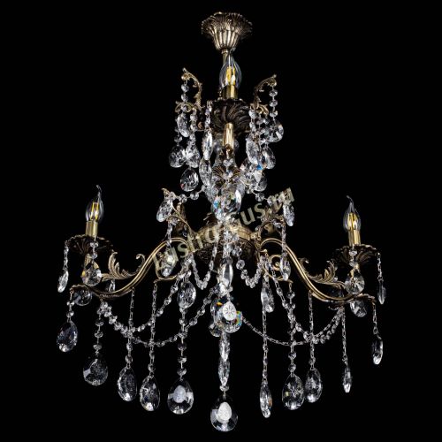 Люстра бронзовая Кассандра Алфея №3/1 звездочка в Воронеже Гусь Хрустальный