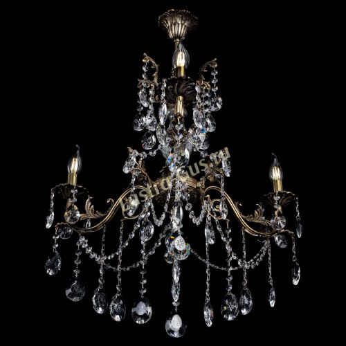 Люстра бронзовая Кассандра Алфея №3/1 звездочка в Воронеже Гусь Хрустальный