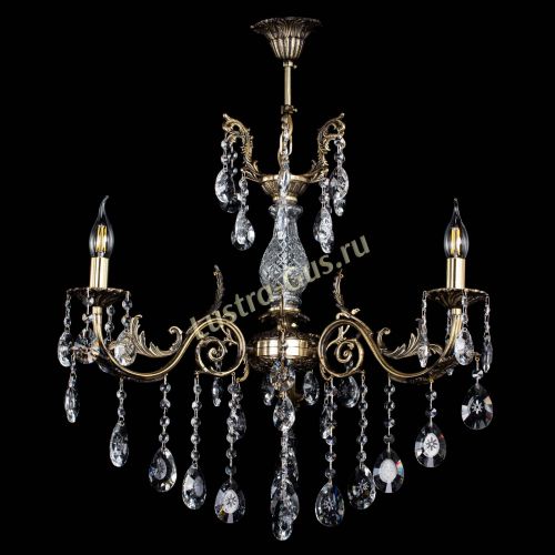 Люстра бронзовая Кассандра Алфея №3/2 звездочка в Воронеже Гусь Хрустальный