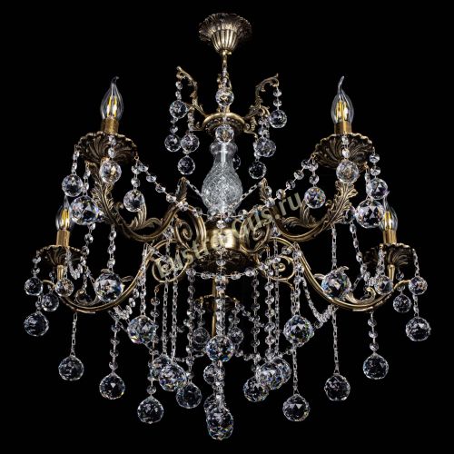 Люстра бронзовая Кассандра Алфея №5/1 шар в Воронеже Гусь Хрустальный