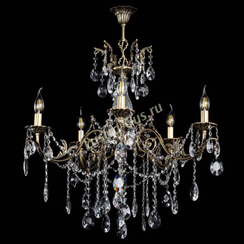 Люстра бронзовая Кассандра Алфея №5/1 звездочка в Воронеже Гусь Хрустальный