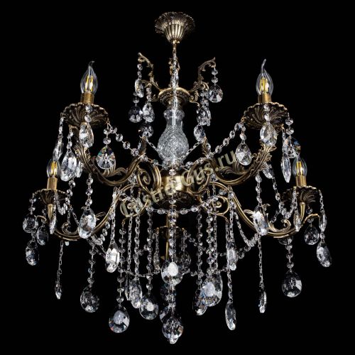 Люстра бронзовая Кассандра Алфея №5/1 звездочка в Воронеже Гусь Хрустальный