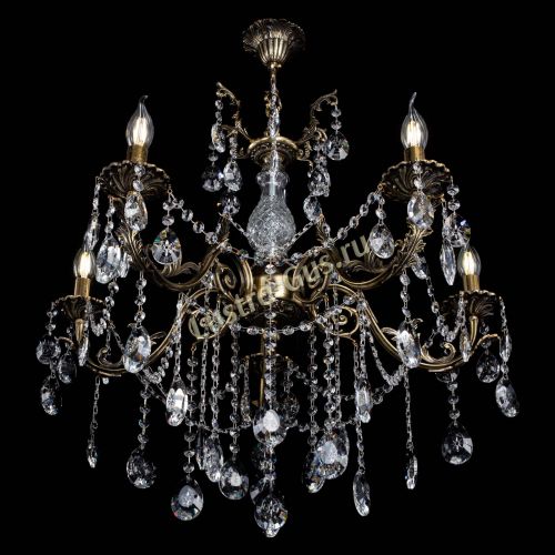 Люстра бронзовая Кассандра Алфея №5/1 звездочка в Воронеже Гусь Хрустальный