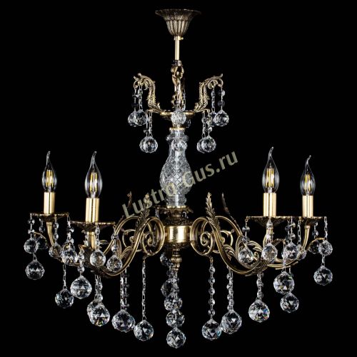 Люстра бронзовая Кассандра Алфея №5/2 шар в Воронеже Гусь Хрустальный